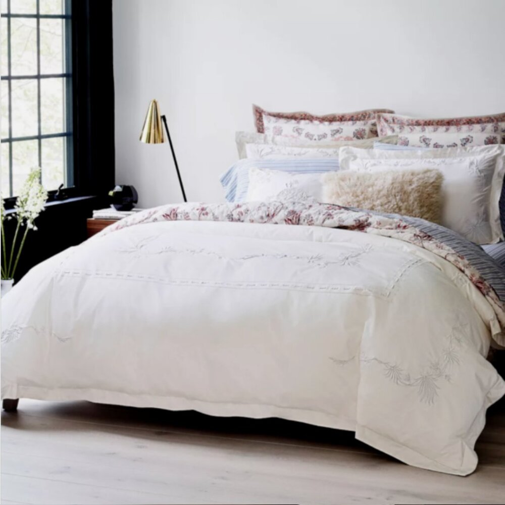 4 Pc Set Ralph Lauren Hillsboro Islesboro Duvet Cover Set